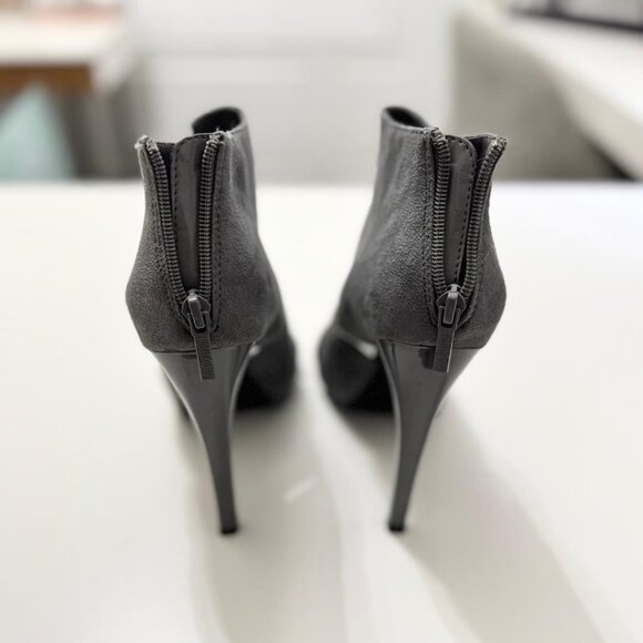 Michael Antonio Women's Gray Open Toe Stiletto High Heels, Size 7 - Picture 7 of 7